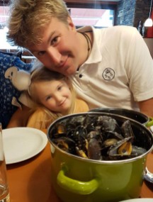 Den delen av familjen som gillar musslor!